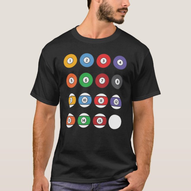 Camiseta Regalo del jugador de billar Guay (Anverso)