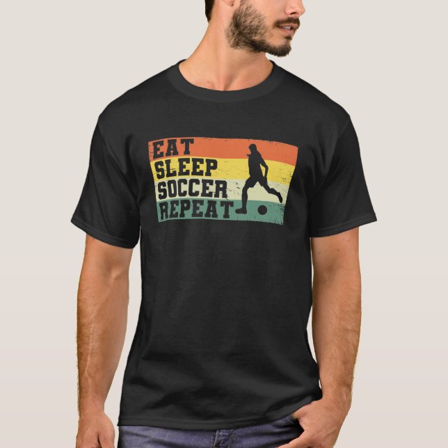 Camiseta Regalo del jugador de fútbol de repetición de fútb (Anverso)