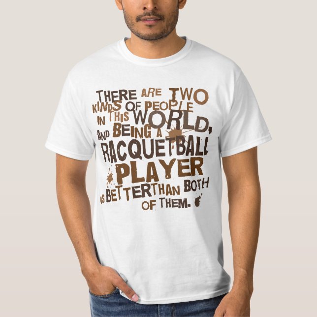 Camiseta Regalo del jugador del Racquetball (Anverso)