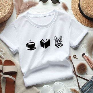 Camiseta Regalo del libro del pastor alemán para el perro