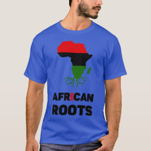 Camiseta Regalo del mapa de África con raíces africanas en 