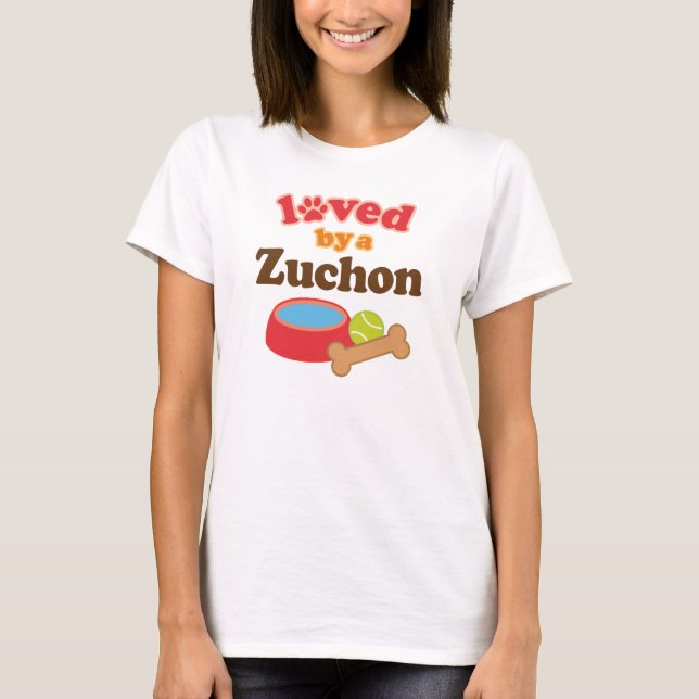 Camiseta Regalo del mascota del amante del perro de Zuchon (Anverso)