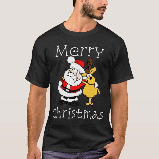 Camiseta Regalo del navidad de los mejores amigos de Santa (Anverso)