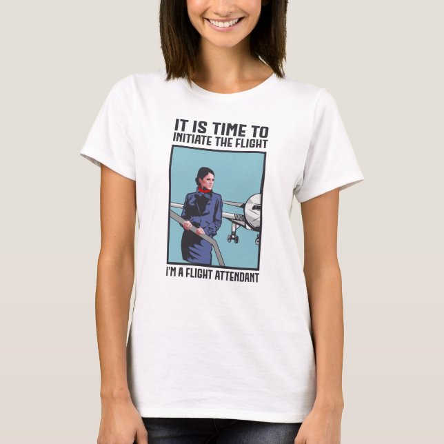 Camiseta Regalo del operador de vuelo de regalo de la azafa (Anverso)