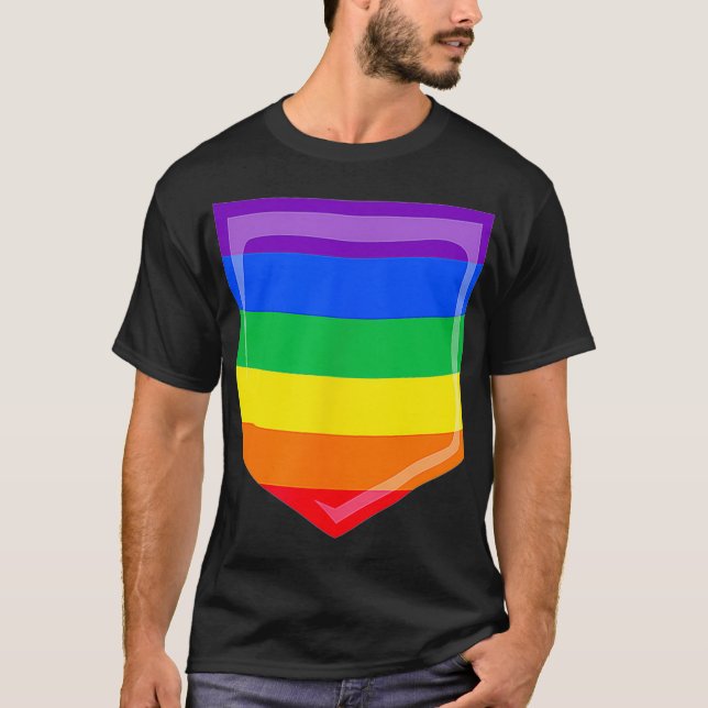 Camiseta Regalo del Orgullo Gay Lesbiano LGBTQ Bandera Arco (Anverso)