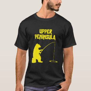 Camiseta Regalo del oso de la península superior Pesca de