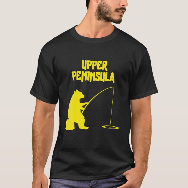 Camiseta Regalo del oso de la península superior | Pesca de (Anverso)