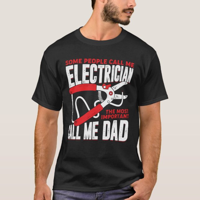 Camiseta Regalo del padre del electricista (Anverso)