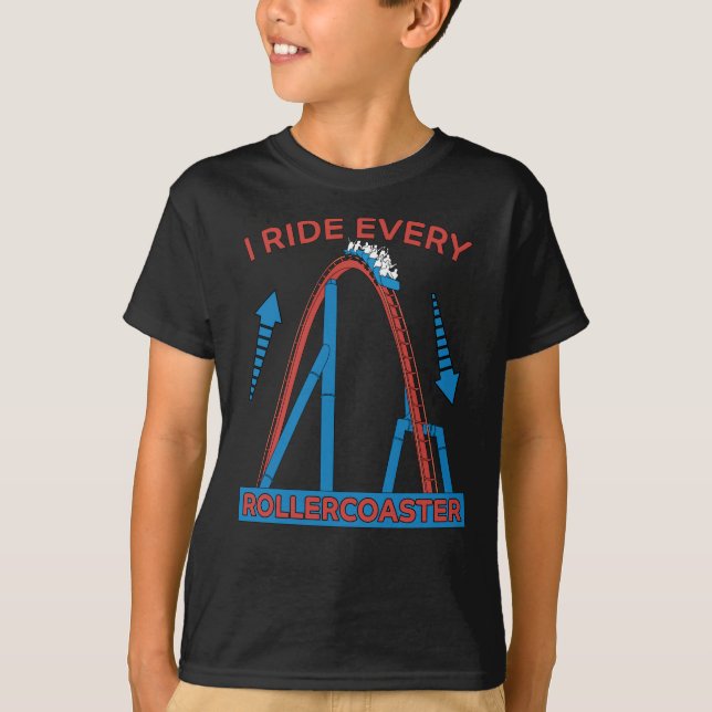 Camiseta Regalo del parque de atracciones Roller Coaster Pa (Anverso)
