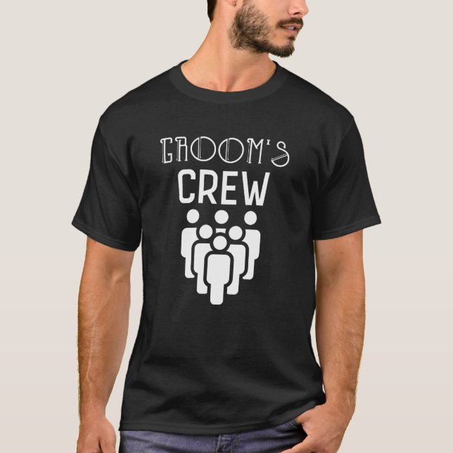 Camiseta Regalo del partido del soltero Groom's Crew Grooms (Anverso)