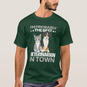 Camiseta Regalo del perro del gato veterinario