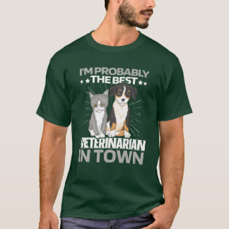 Camiseta Regalo del perro del gato veterinario