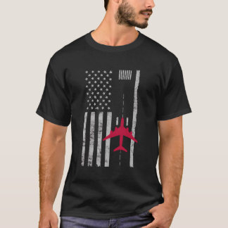 Camiseta Regalo del piloto de aviones de la pista del aerop