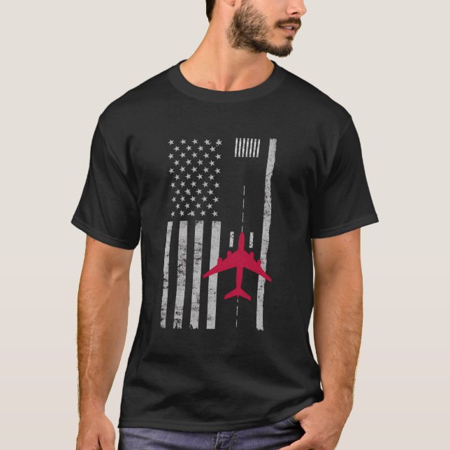 Camiseta Regalo del piloto de aviones de la pista del aerop (Anverso)