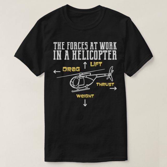 Camiseta Regalo del piloto de helicópteros 4 (Diseño del anverso)