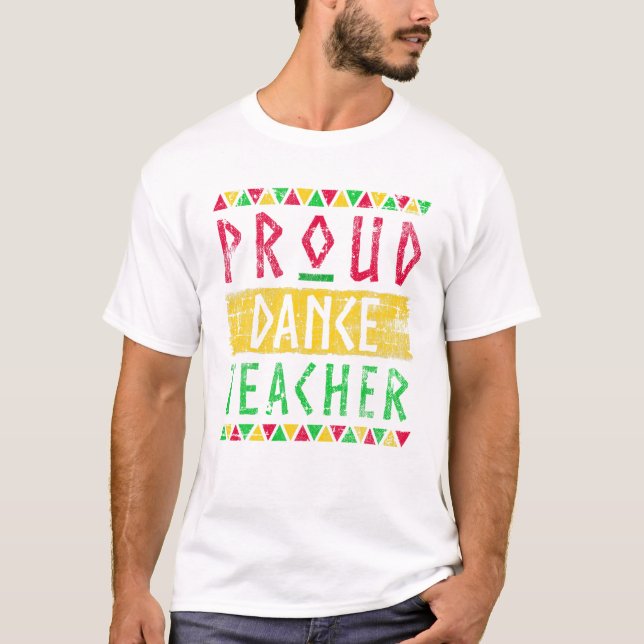 Camiseta Regalo del profesor de danza para negro (Anverso)