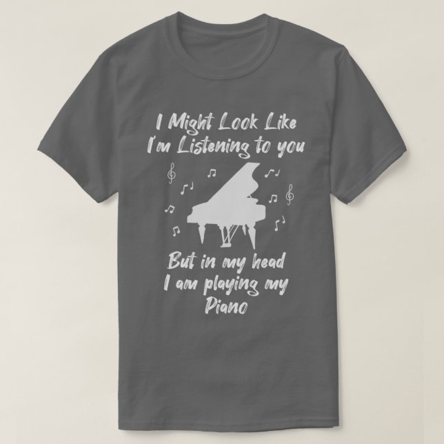 Camiseta Regalo del profesor de instrumentos pianistas (Diseño del anverso)