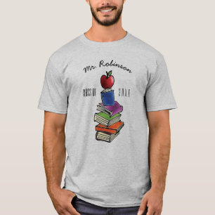 Camiseta Regalo del profesor de la clase Apple con la pila