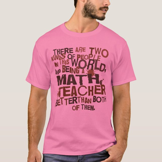Camiseta Regalo del profesor de matemáticas (Anverso)
