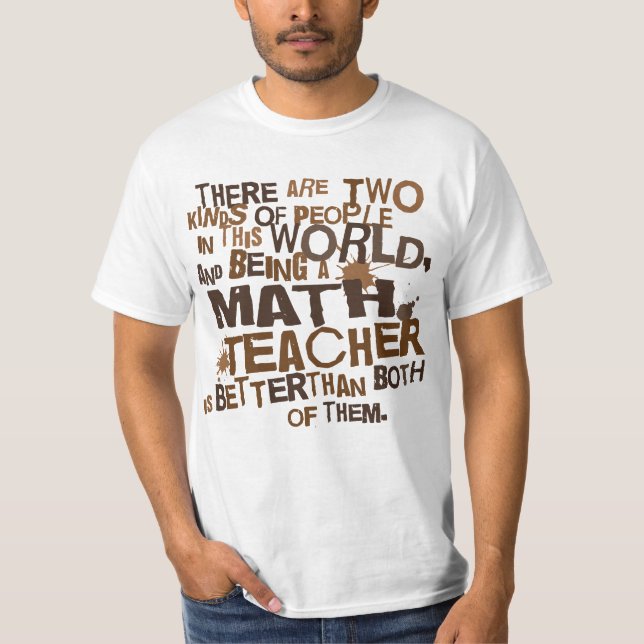 Camiseta Regalo del profesor de matemáticas (Anverso)