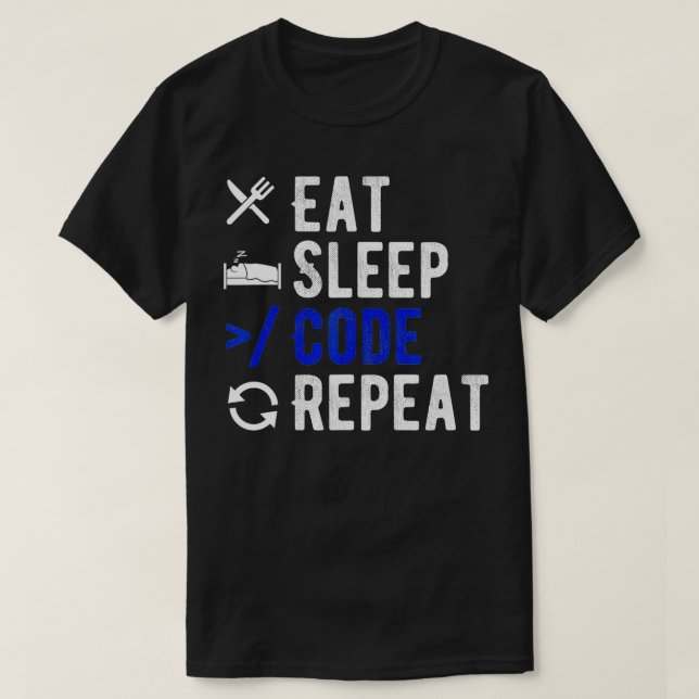 Camiseta Regalo del programador del juego de códigos de rep (Diseño del anverso)