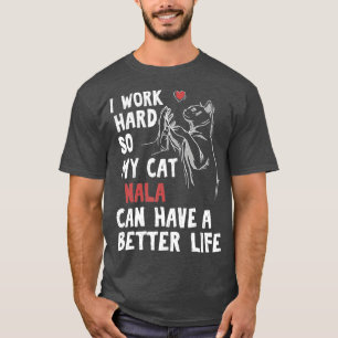 Camiseta Regalo del propietario de la felina Nala Cat Lover
