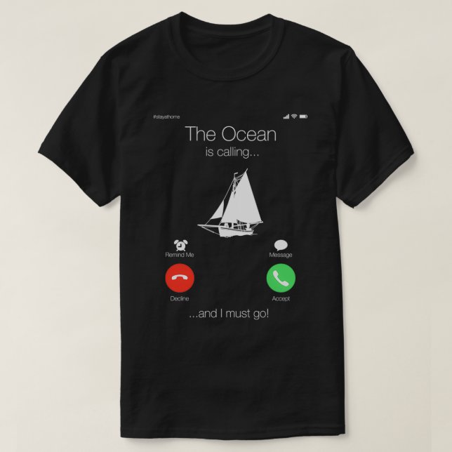 Camiseta Regalo del propietario de un barco de vela (Diseño del anverso)