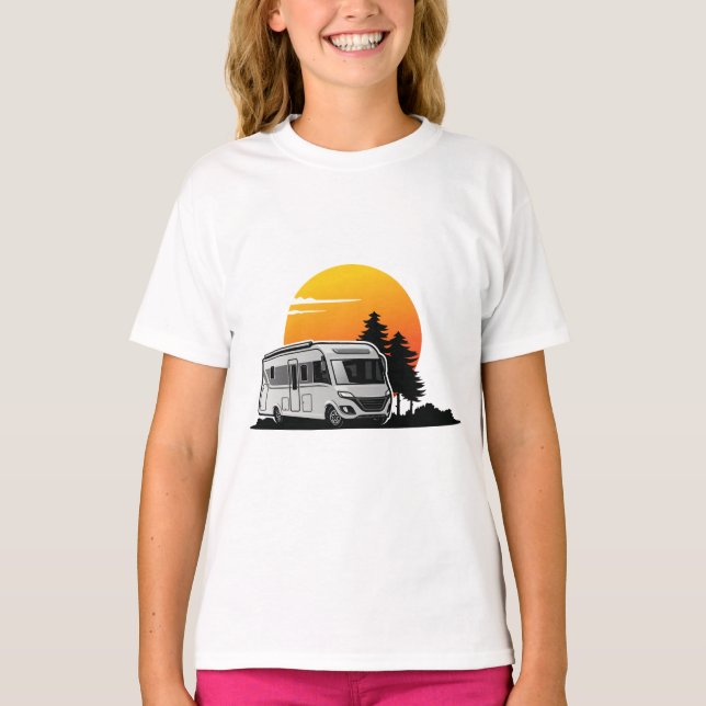 Camiseta Regalo del propietario del automóvil retro Sunset  (Anverso)