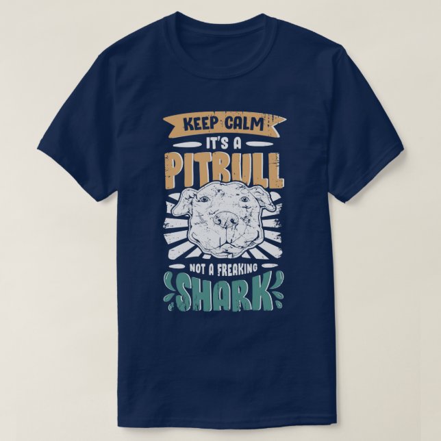Camiseta Regalo del propietario del Bulldog Pitbull Awarene (Diseño del anverso)