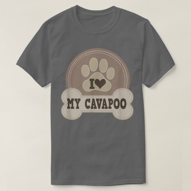 Camiseta Regalo del propietario del Mascota Cavapoo Dog Lov (Diseño del anverso)