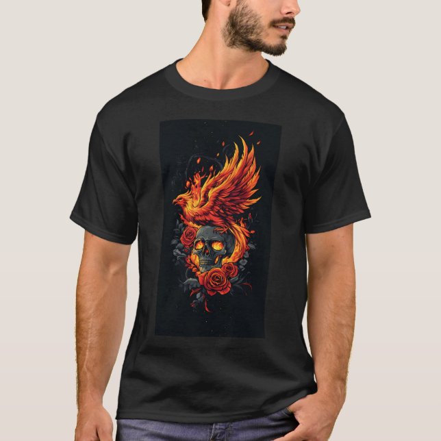 Camiseta Regalo del renacimiento: De la calavera a Fénix (Anverso)