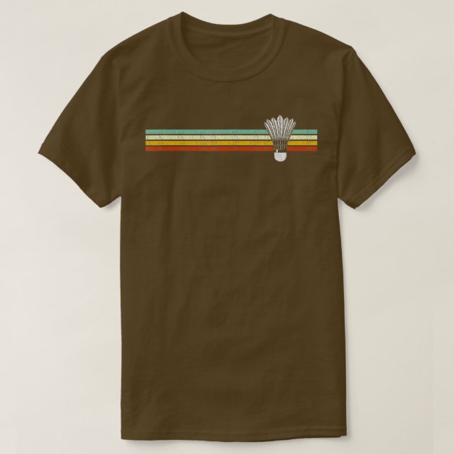 Camiseta Regalo del Shuttlecock Deportivo de Badminton Retr (Diseño del anverso)