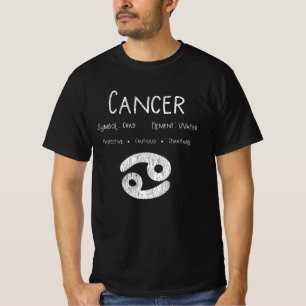 Camiseta Regalo del signo zodiacal de Cáncer Retro para ama