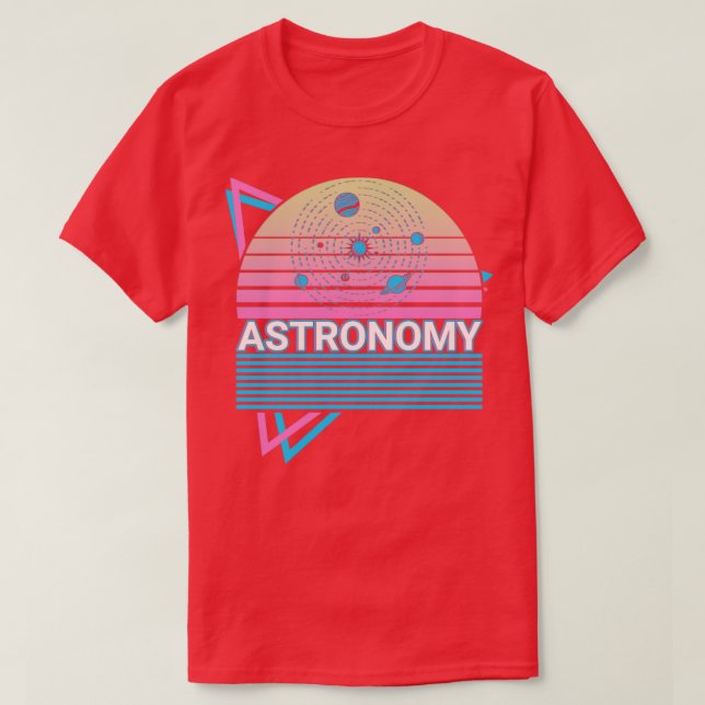 Camiseta Regalo del sistema solar astronómico (Diseño del anverso)