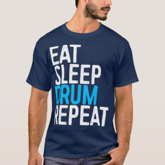 Camiseta Regalo del tambor de sueño de repetición del tambo