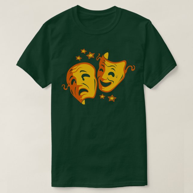 Camiseta Regalo del teatro Broadway Face Mask (Diseño del anverso)