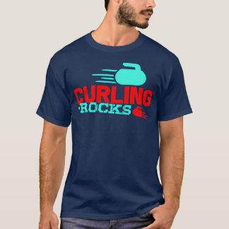Camiseta Regalo del torneo de brote de piedras de curling d