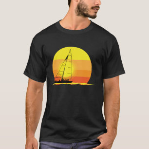 Camiseta Regalo del velero de vela Tee Retro Sun