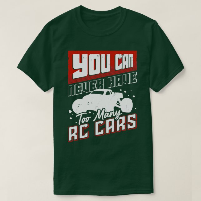 Camiseta Regalo del ventilador del coche de Carreras RC con (Diseño del anverso)