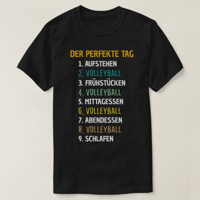 Camiseta Regalo del voleibol de voleibol clásico TShirt (Diseño del anverso)