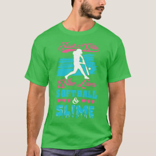 Camiseta Regalo Deportivo De Softball Y Chicas Slime