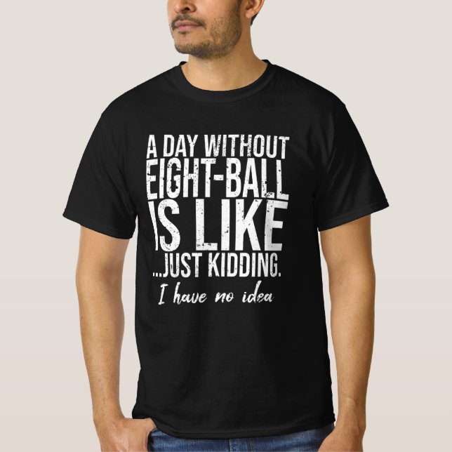 Camiseta Regalo deportivo divertido de ocho bolas (Anverso)