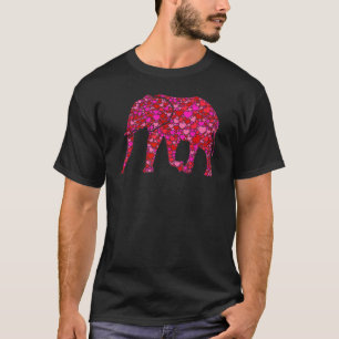 Camiseta Regalo Día de San Valentín De Corazón Rojo Rosa Pa