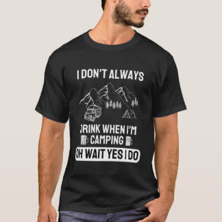 Camiseta Regalo divertido campista de la naturaleza Cerveza