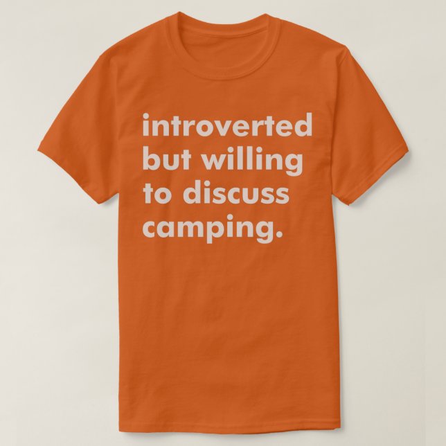 Camiseta Regalo divertido de acampada (Diseño del anverso)