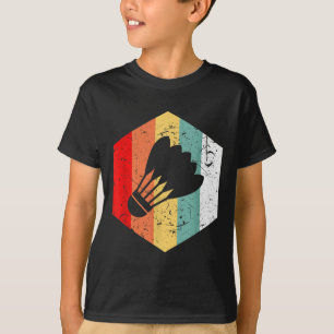 Camiseta Regalo divertido de bádminton lanzadera retro vint