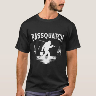 Camiseta Regalo divertido de Bassquatch para pescar