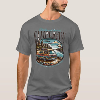 Camiseta regalo divertido de camping
