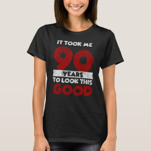Camiseta Regalo Divertido De Cumpleaños 90 Años Antiguo