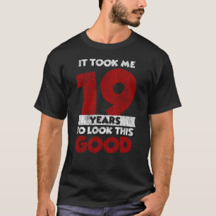 Camiseta Regalo divertido de cumpleaños número 19 Vintage